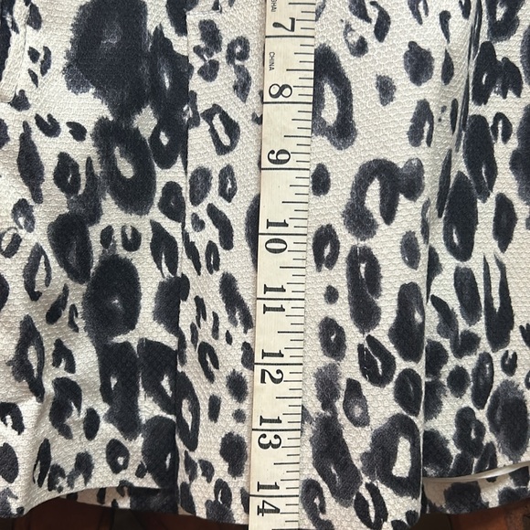 Tracy Reese New York Snow Leopard-Print Pleated Mini Skirt - Picture 8 of 8